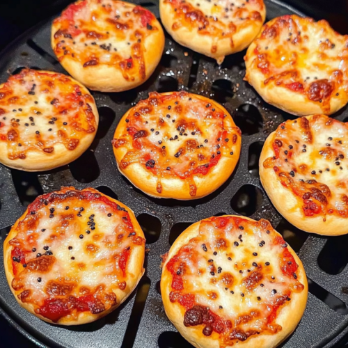 Air Fryer Pizza Bagels