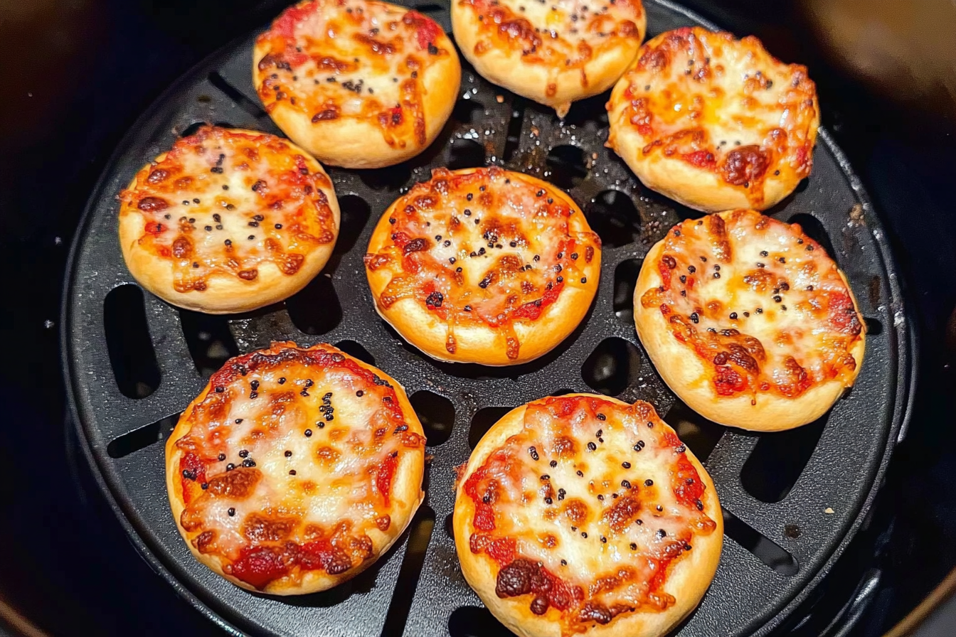 Air Fryer Pizza Bagels