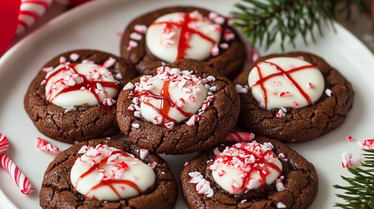 Peppermint Hot Chocolate Cookies