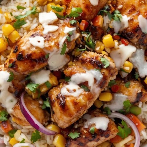 Street Corn Chicken Rice Bowl